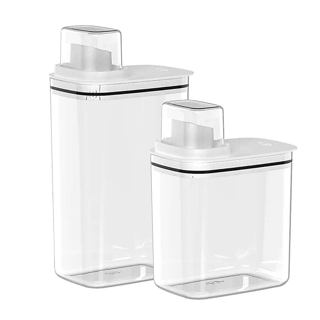 Dispenser Lavanderia Mantimentos, Cerais Detergente/Produtos Limpeza 1,5L (19,5cm) / 2,3L (23cm) Linha Flow <OU>, imagem 1 de 1