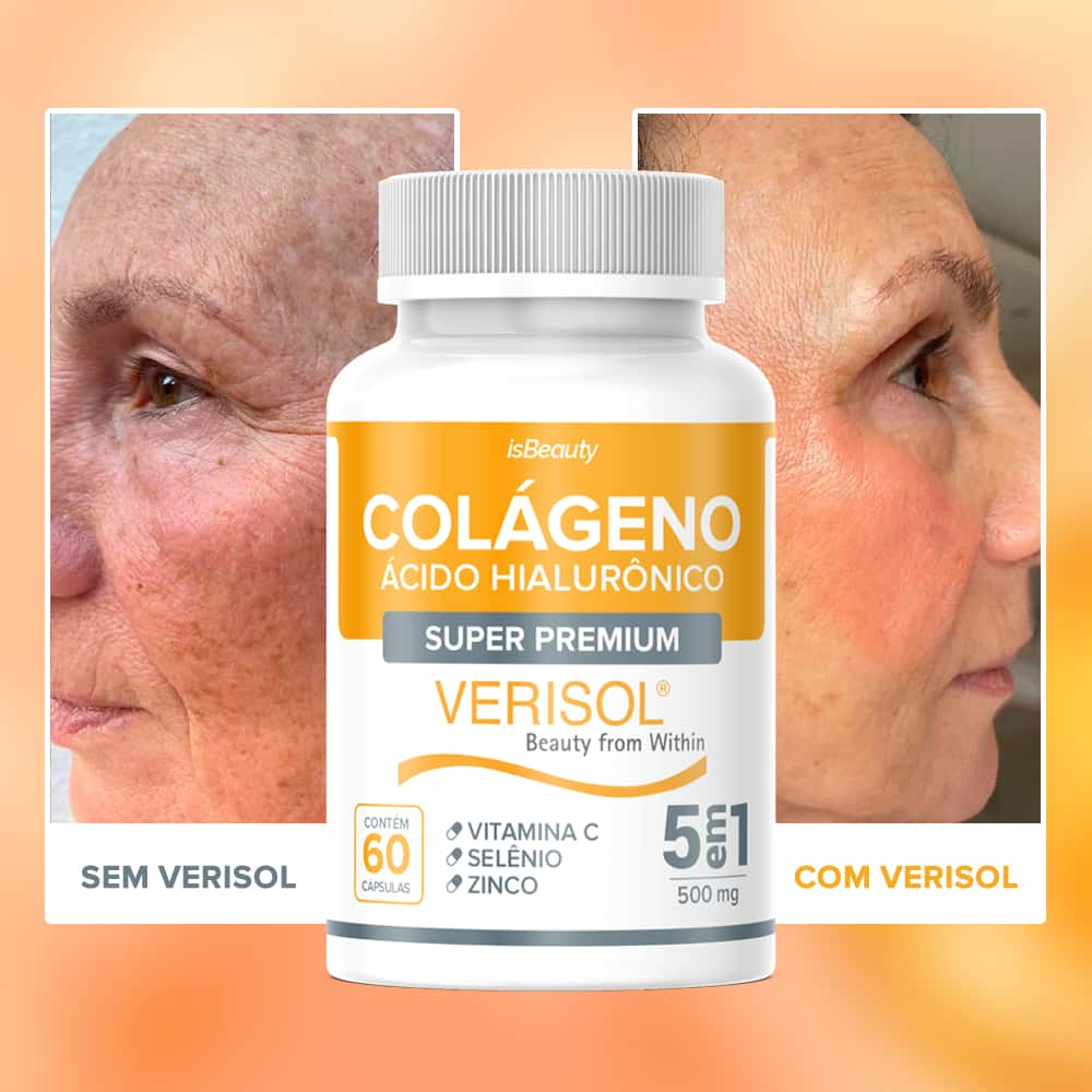 Colágeno Hidrolisado Verisol Premium Original com Vitamina C - 60 Cápsulas - Envio Rápido, imagem 1 de 1