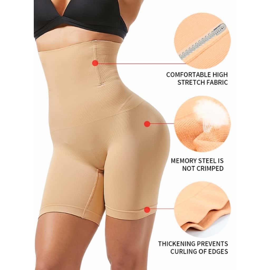 Shorts Cinta Modelador Levanta Empina Bumbum Feminina Alta Compressão Shortinho, imagem 1 de 1