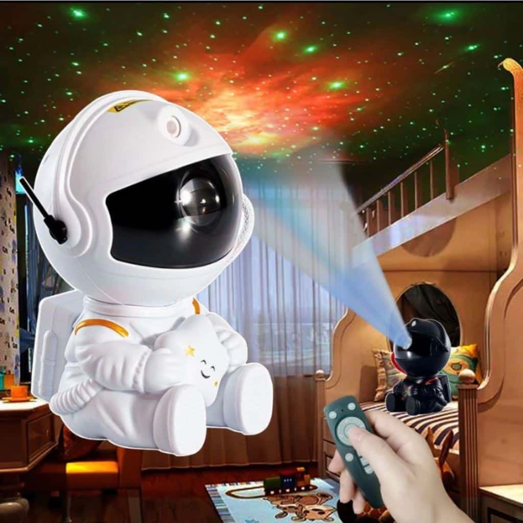 Mini Projetor De Luz Noturna Estrela De Astronauta Decoração Para Galáxia Luz De Luminaria Girado Céu Estrelada, imagem 1 de 1