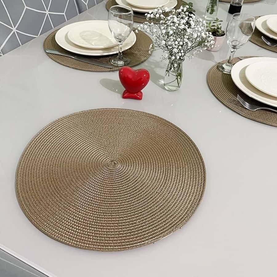 Kit 4 ou 6 Jogo Americano Souplast Redondo Jantar Mesa Posta Cozinha 38cm, imagem 1 de 1