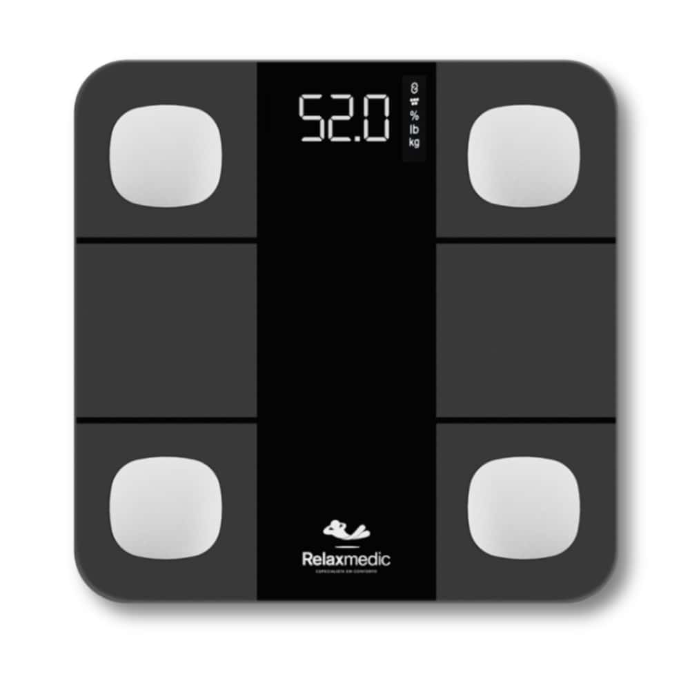 Balança Digital Corporal Bioimpedância Smart Aplicativo Bluetooth Relaxmedic, imagem 1 de 1