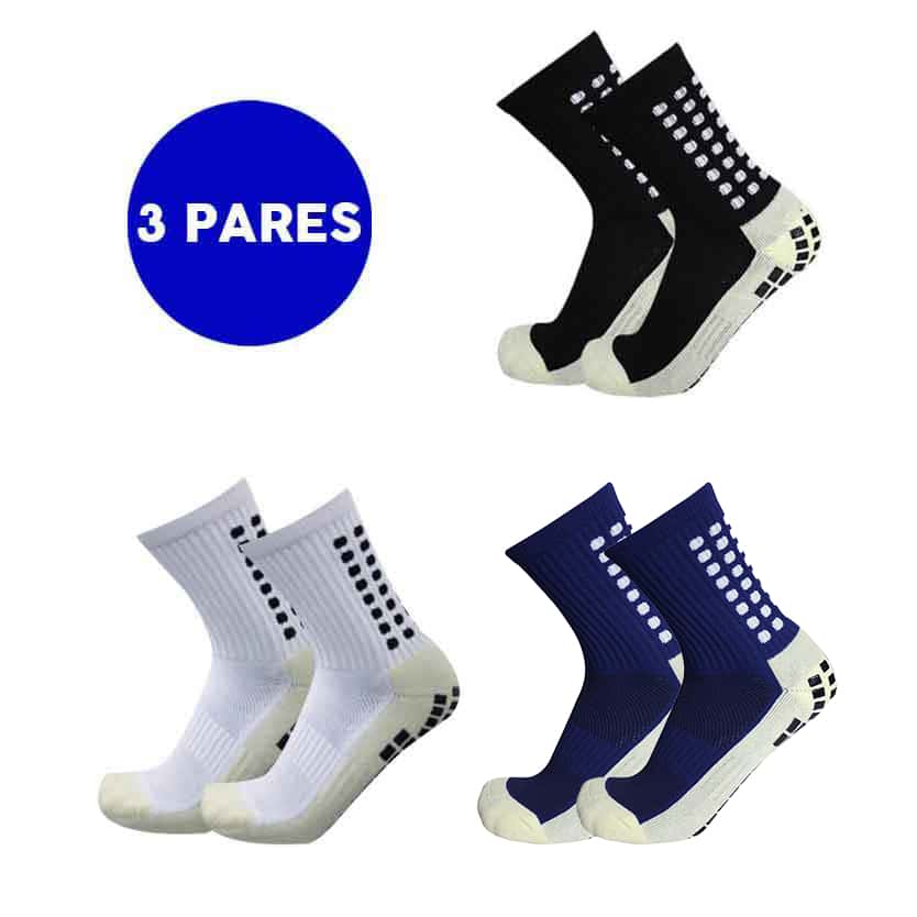 KIT 3 Meia Meias Esportivas Futebol Algodão Antiderrapantes De Alta Qualidade, imagem 1 de 1