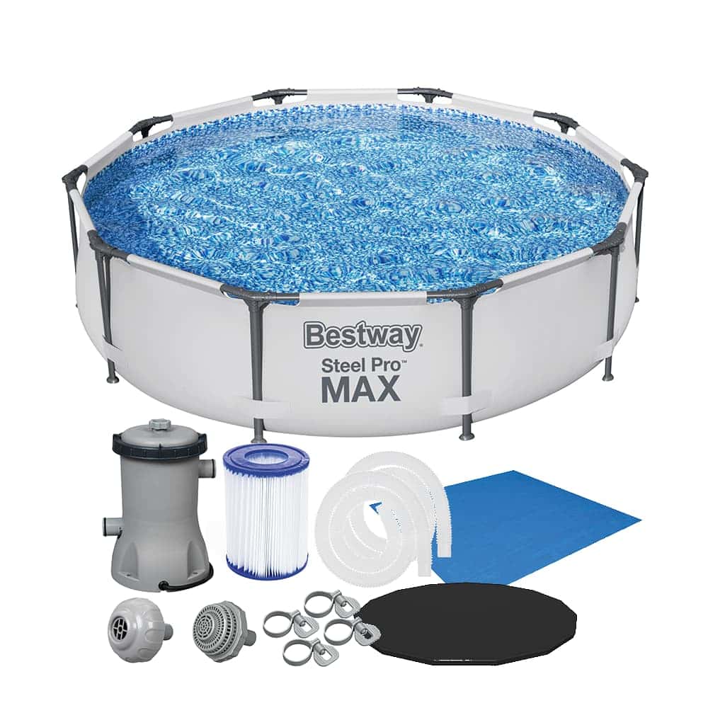 Piscina Estrutural 4678L Circular Pro Max + Filtro 110v ou 220v + Capa + Lona Bestway, imagem 1 de 1