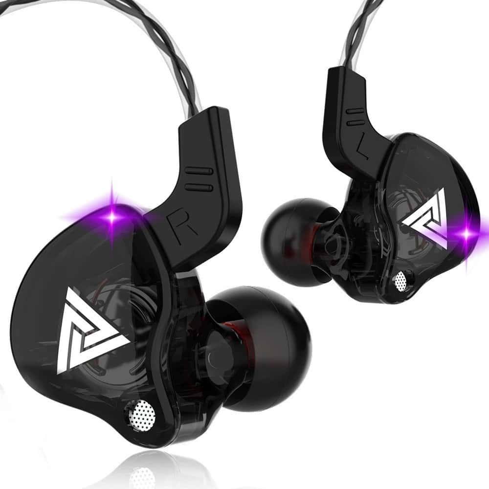 Fone de ouvido com fio com microfone cobre driver fone de ouvido esportivo baixo estéreo QKZ, imagem 1 de 1