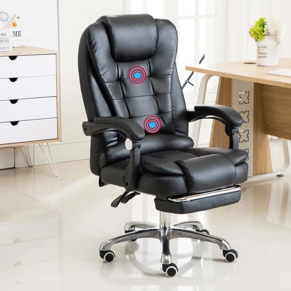 Cadeira De Escritório Presidente Reclinável Ergonômica com Massagem, imagem 1 de 1