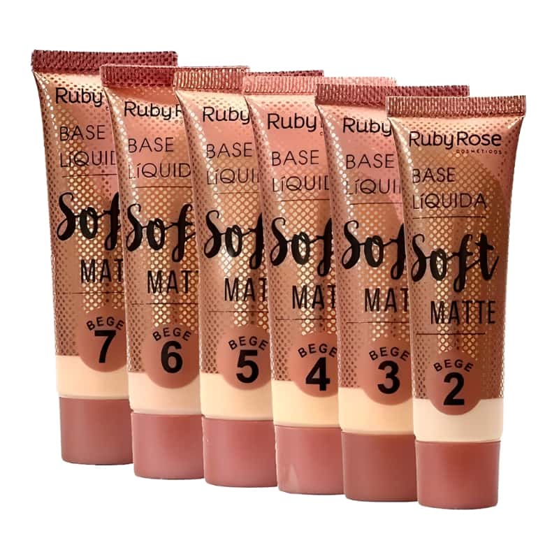 Base Liquida Facial Solft Matte bege  Ruby Rose, imagem 1 de 1