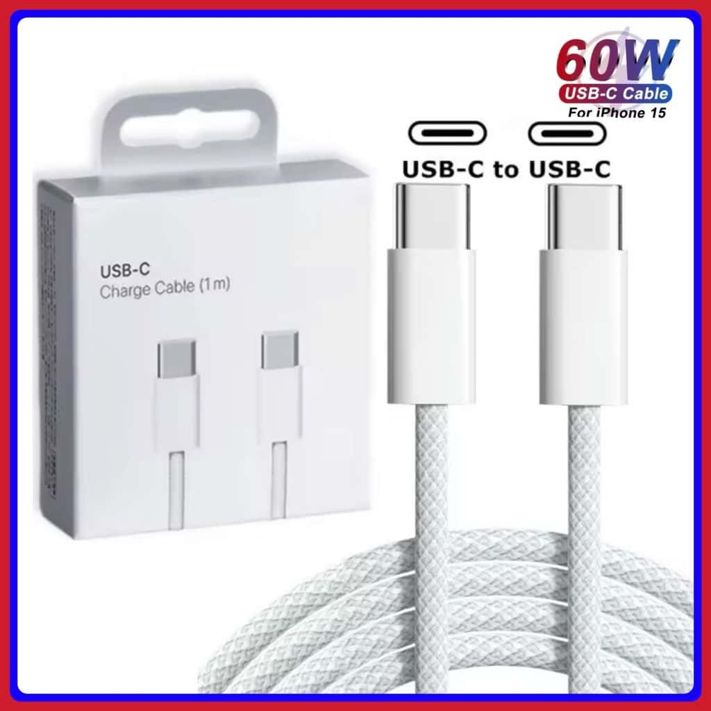Cabo de iPhone 60W PD USB C cabo tipo c original para iPhone 15 16, imagem 1 de 1