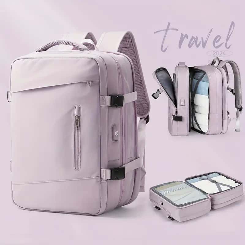 Mochila Executiva para Laptop Bolsa de Viagem Unissex Expansível, imagem 1 de 1