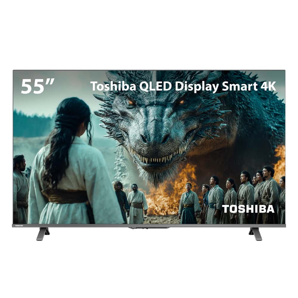 Smart TV QLED 55" 4K Toshiba Google TV 3 HDMI 2 USB Wi-Fi, imagem 1 de 1