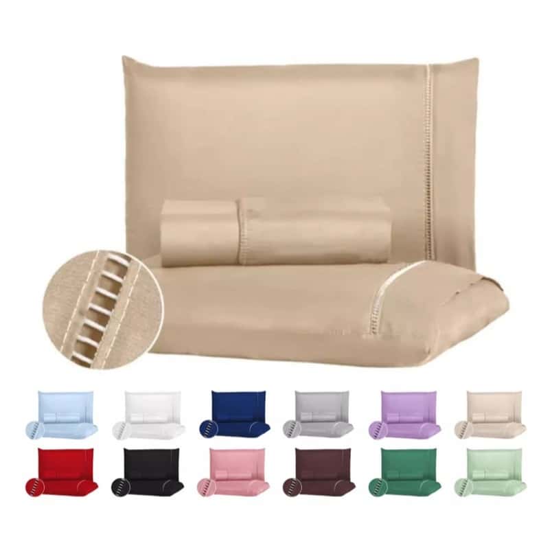 Lencol Queen 400 Fios Micropercal Cama Casal Solteiro Tecido Super Macio, imagem 1 de 1