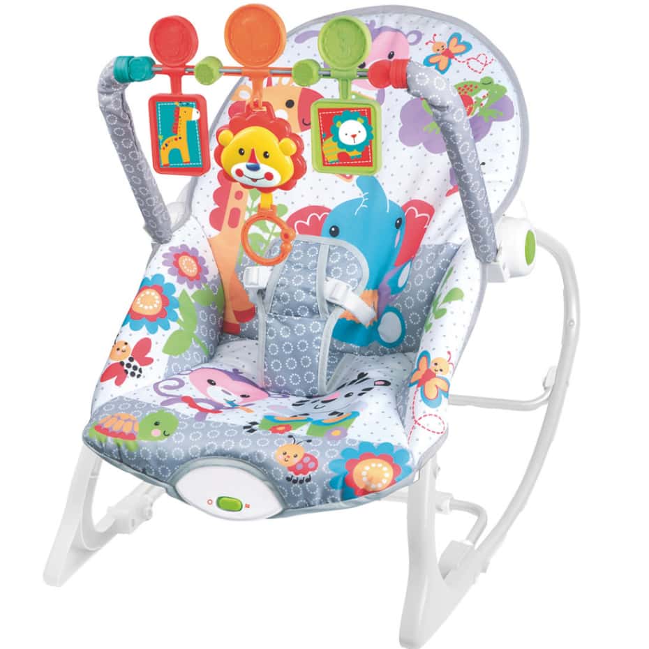 Cadeira de Balanço e Descanso com Sons Musicas e Vibrações suaves da Zippy Toys Conforto e Segurança, imagem 1 de 1