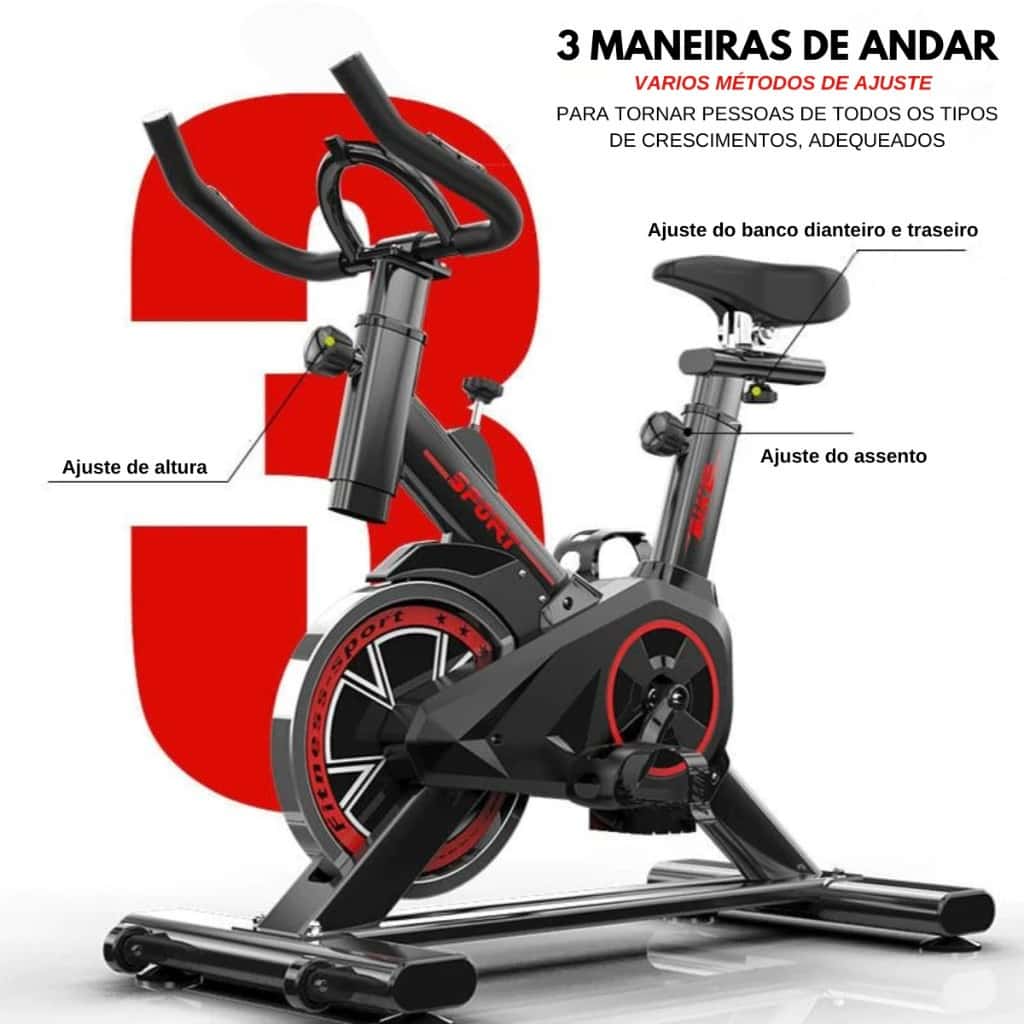 Bicicleta Bike Ergometrica Spinning Academia Fitness Profissional 120kg, imagem 1 de 1