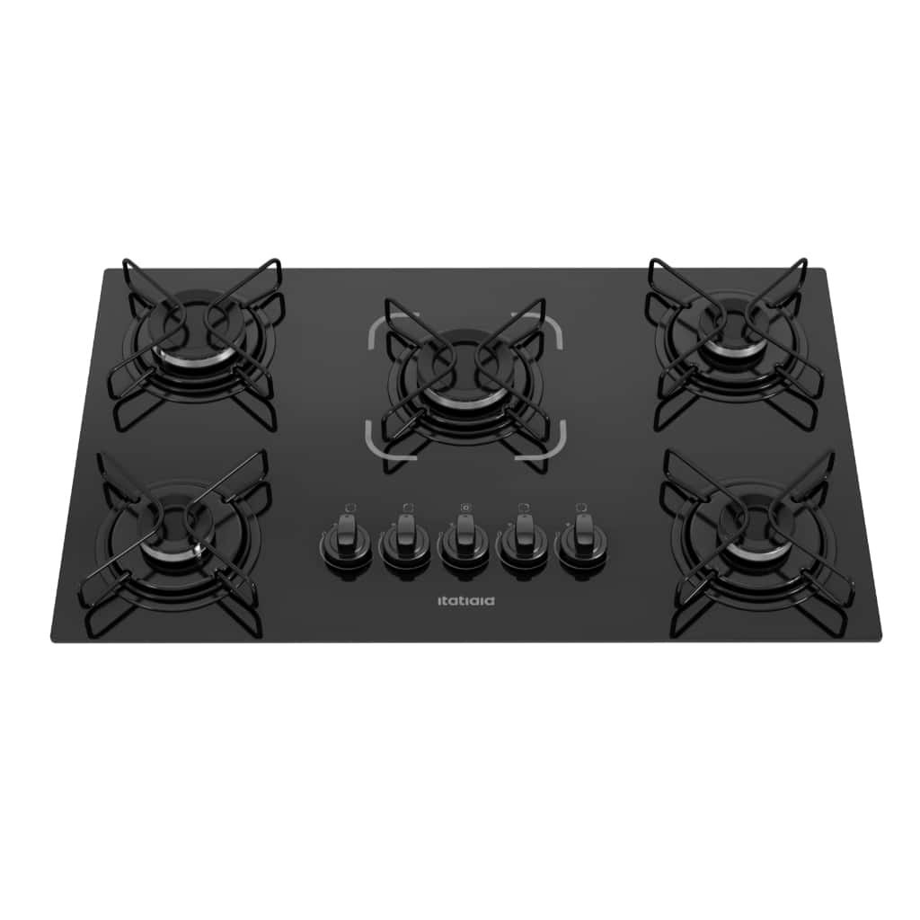Cooktop Itatiaia Essencial 5 Bocas Preto – Bivolt 127V/220V com Acendimento Automático, imagem 1 de 1
