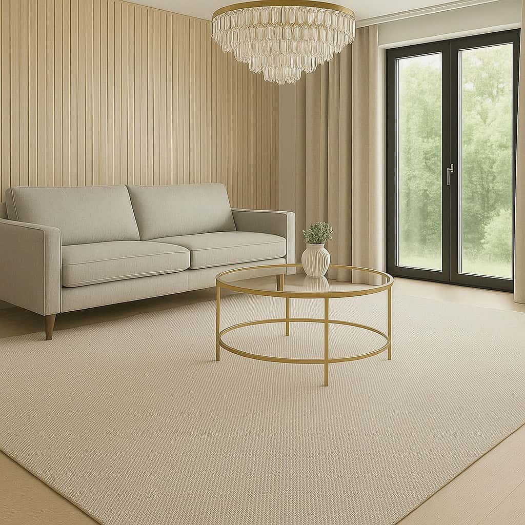Tapete Grande 3,00 M X 2,00 M Navalhado Bege Sala Quarto Escritório Moderno Elegante Antiderrapante, imagem 1 de 1