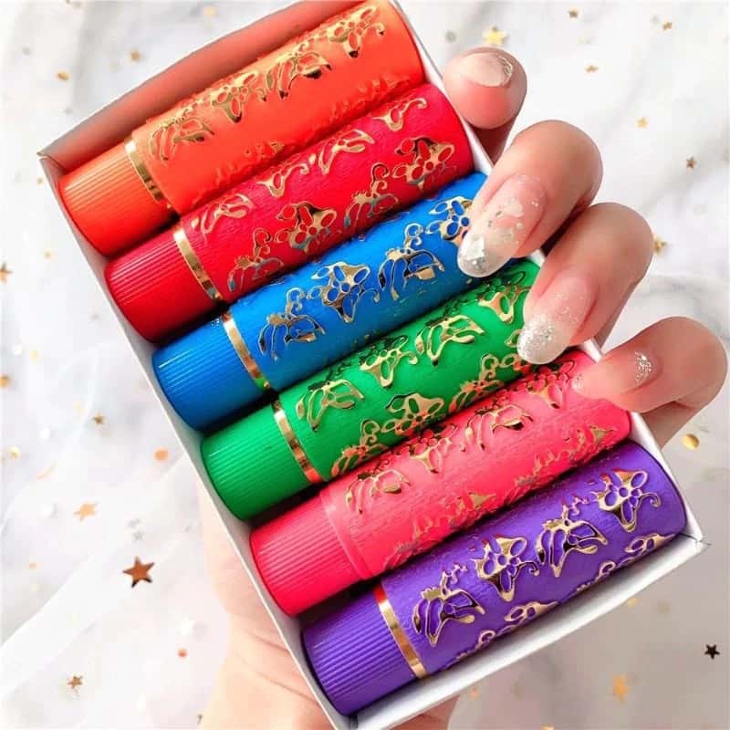 Kit 6 E 12 Unidades Batom Mágico Coloridos da Vovó 24 Horas Longa Duração - Bella Femme, imagem 1 de 1