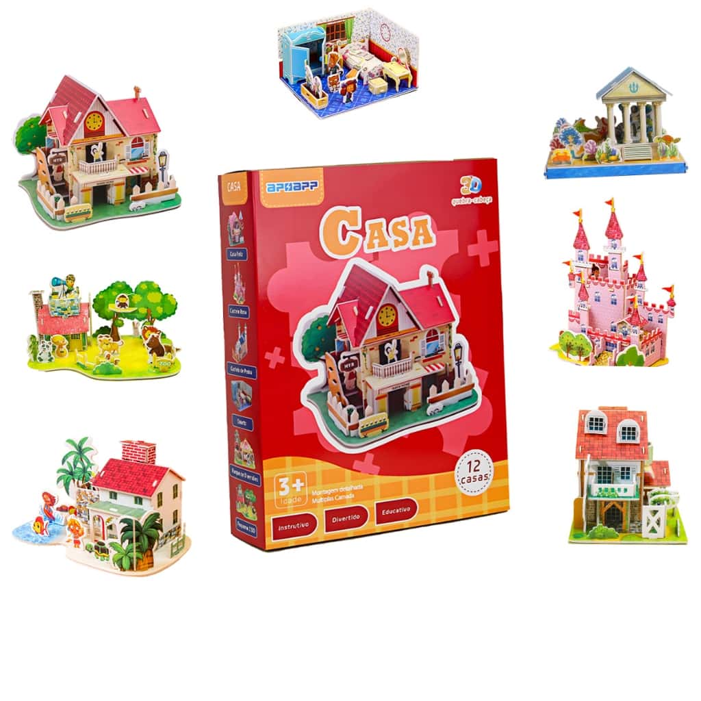 Kit  Quebra Cabeças Educativos Infantil 3d Diy Feito À Mão Presente, imagem 1 de 1