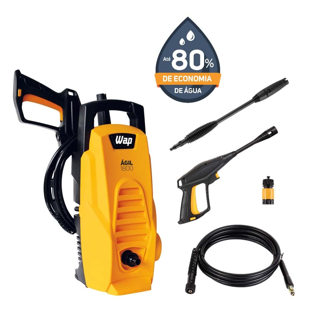 Lavadora De Alta Pressão Com Trava De Segurança Ágil 1800 1300psi 1400w Wap, imagem 1 de 1