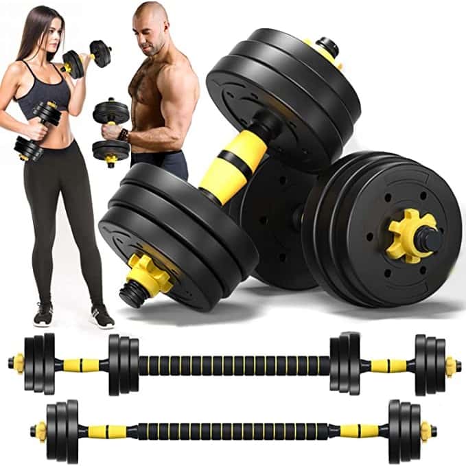 Kit de Halteres Treino 20 Kg Bonafit 3 em 1 Musculação Ajustável Segurança e Durabilidade + Ebook, imagem 1 de 1