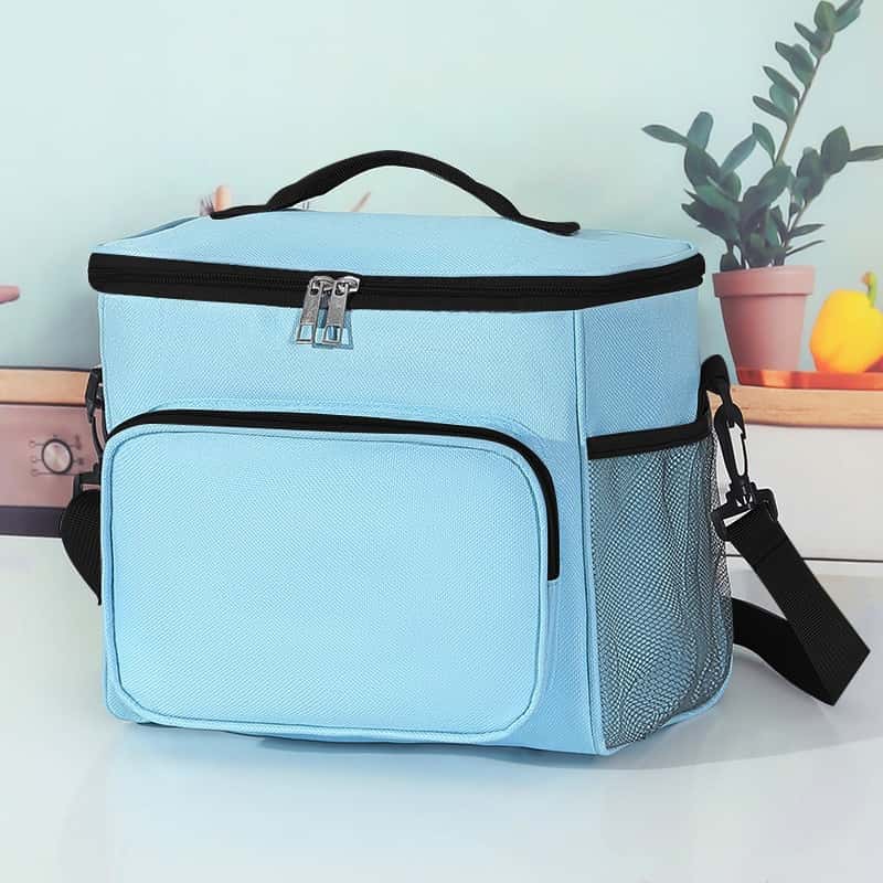 Bolsa térmica quadrada em alumínio reforçado para picnic com amplo espaço e isolamento premium, imagem 1 de 1