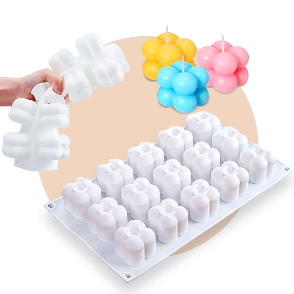 Forma Silicone Vela Bubble 15 Cavidades Artesanato Luxo, imagem 1 de 1