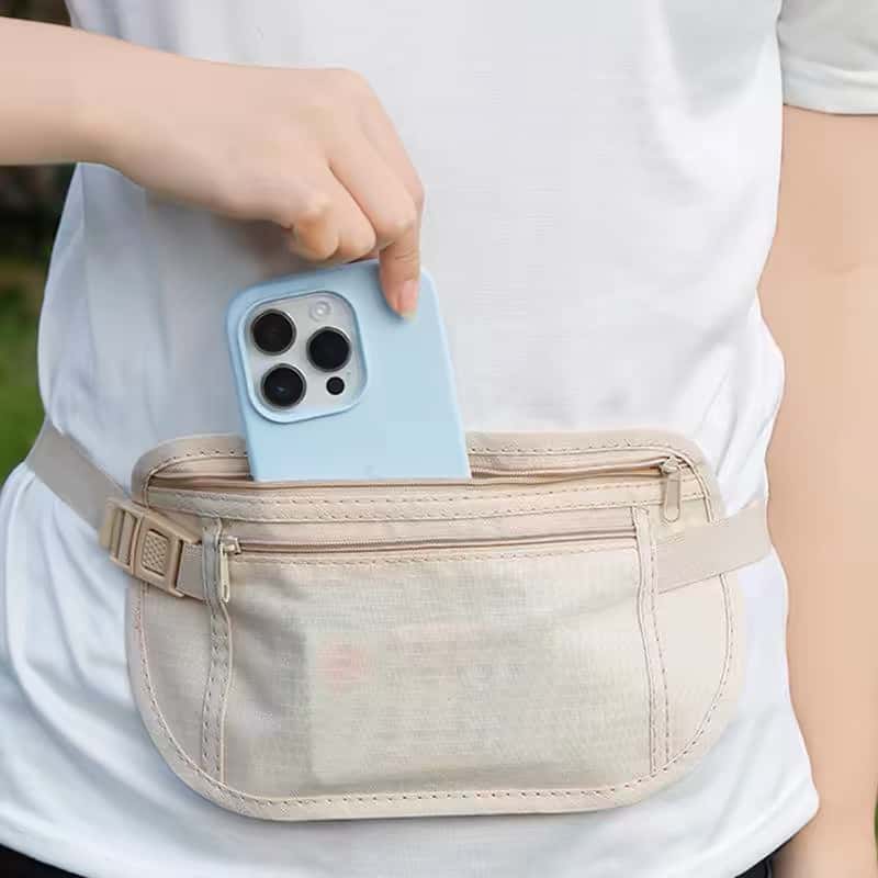 Pochete Doleira Slim Porta Dolar Celular Corrida Viagem, imagem 1 de 1