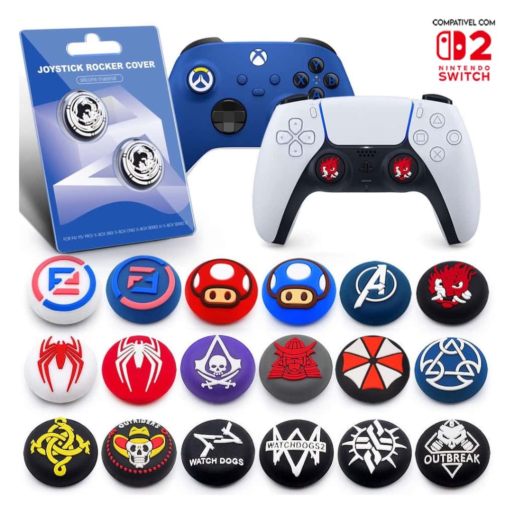 (C) Par de Grip personalizado para controle Ps3,Ps4, Ps5, Xbox One, Xbox X/S, switch 2 Ótima qualidade NOVOS MODELOS, imagem 1 de 1