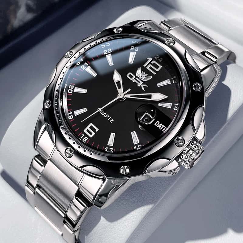 OPK Relógio Masculino de Quartzo Aço Inox Impermeável E Luminoso Estilo Casual Presente Ideal 6026, imagem 1 de 1