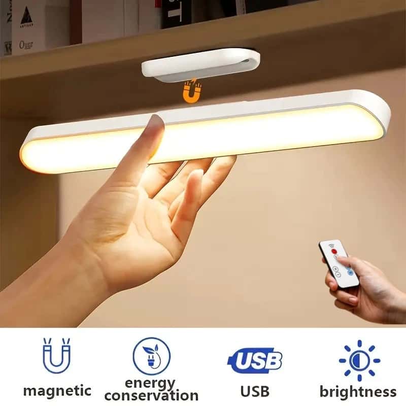 Luminária De Led Sobrepor Bastão Recarregável Sem Fio Com Suporte Magnético E Touch 3 cores com Controle Remoto, imagem 1 de 1