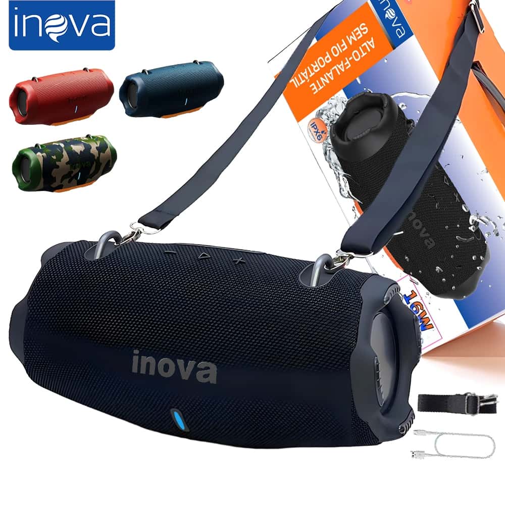 Inova Caixa de Som Xtreme 4 MINI Bluetooth portátil SD Pen Drive Rádio FM Pronta Entrega, imagem 1 de 1