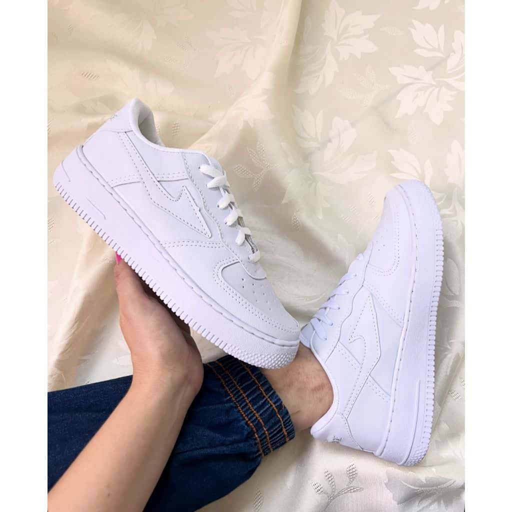 TÊNIS URBANO MASCULINO BRANCO SKATE MACIO 38 AO 43, imagem 1 de 1