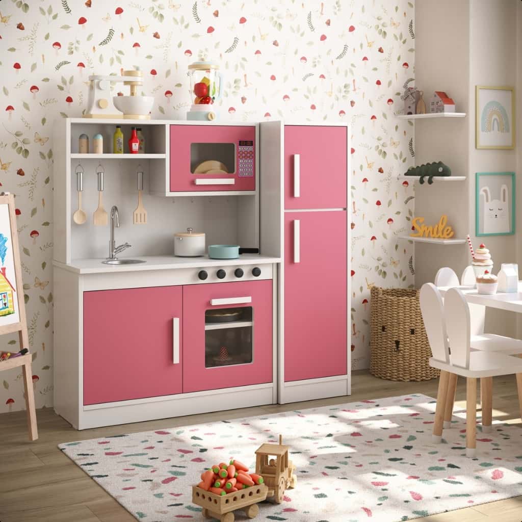 Cozinha Infantil Completa com Refrigerador Pia Fogão e Microondas MDF/MDP Criança, imagem 1 de 1