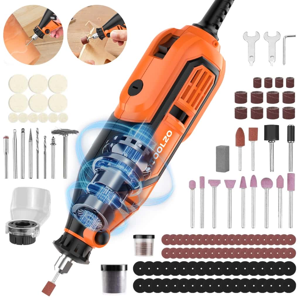 Kit Micro Retifica AITOOLZO 92pc - 5Vel/450W/36kRPM & Eixo Flexivel, imagem 1 de 1