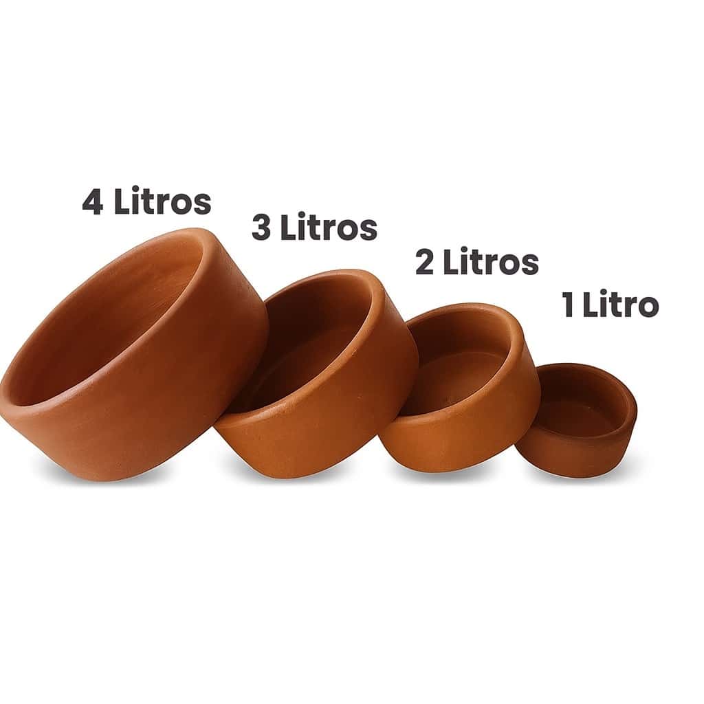 Bebedouro e Comedouro de Barro Natural para Cães Gatos Coelho 1L 2L 3L 4L Mantém Água Fresca Barato, imagem 1 de 1