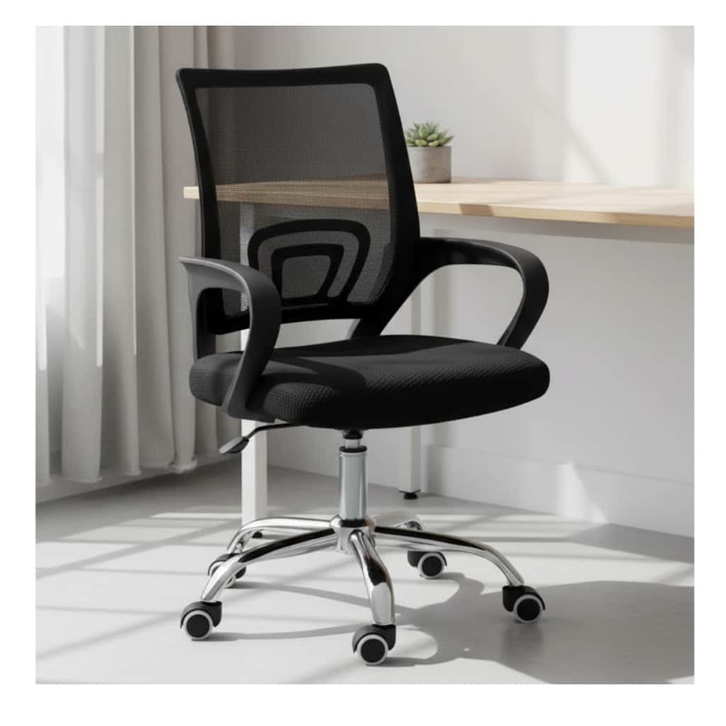 Cadeira Ergonômica Preta Mesh Tipo Presidente Perfeita para Escritório e Home Office, imagem 1 de 1