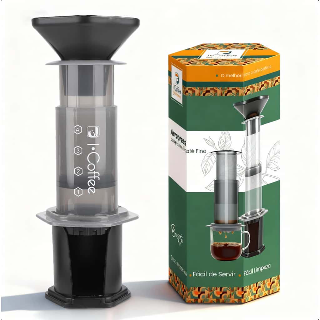 Máquina Original de Café e Expresso , Cafeteira Portátil Barista Level com Câmara , Êmbolo Filtros , Rápido, imagem 1 de 1