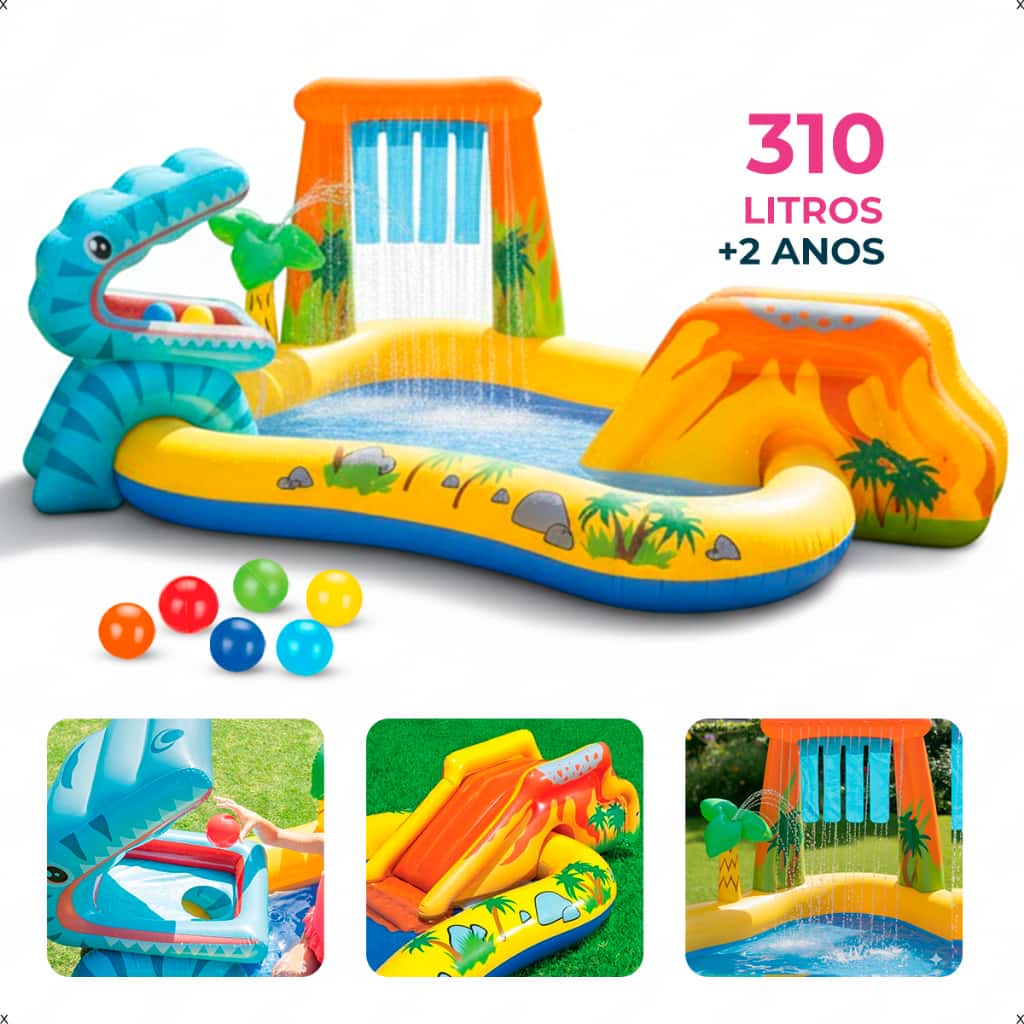 Piscina Playground Centro De Diversões Dinossauro Intex 310 LITROS, imagem 1 de 1