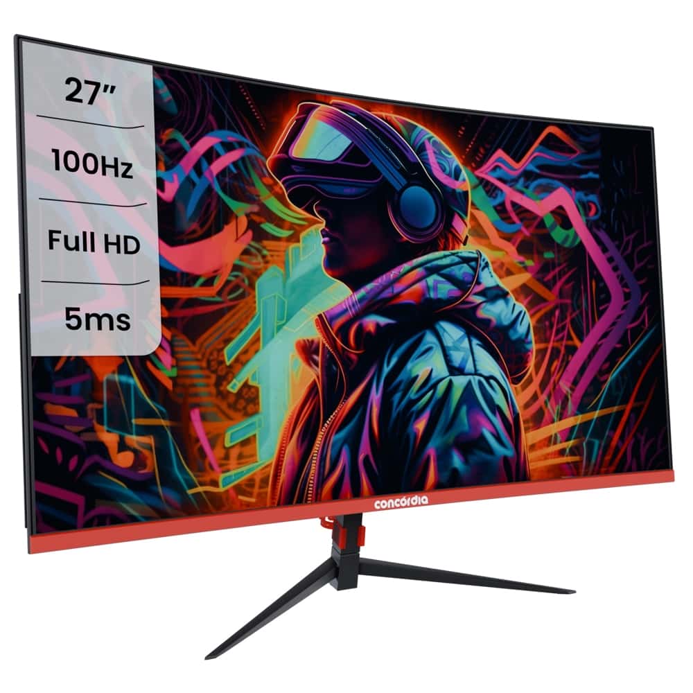 Monitor Gamer Curvo 27'' CZ270F Concórdia 100HZ LED FULL HD HDMI VGA SRGB 99%, imagem 1 de 1