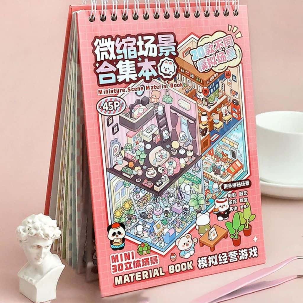Caderno Adesivos 3d com 20 Cenários para Montar e Decorar., imagem 1 de 1