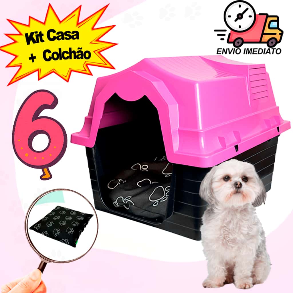 Casinha de Cachorro Grande e Medio Porte N6 Desmontável Casa Plastica com Proteção UV Resistente, imagem 1 de 1