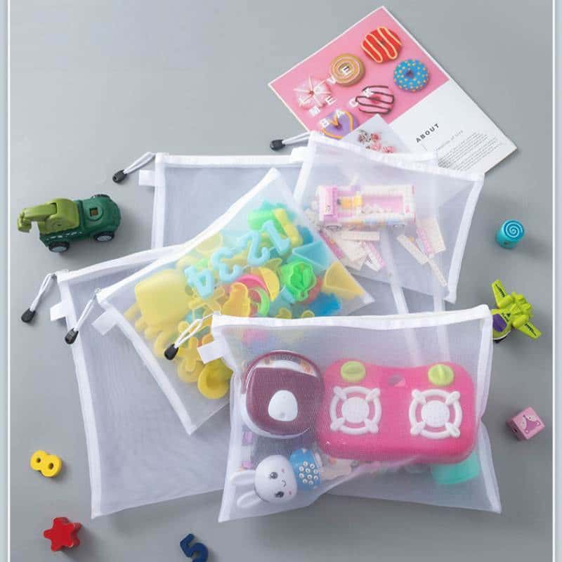 Sacola Organizadora A4/A5/A6 Kit 3/5/10 Para Peças Lego Quebra-Cabeça Papéis e Maquiagem - Armazene Tudo, imagem 1 de 1