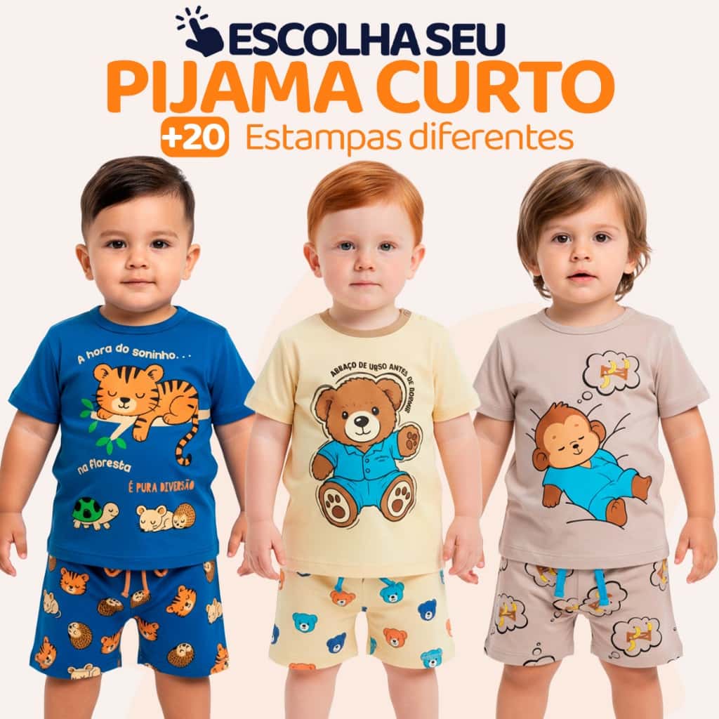 Pijama Curto Bebê Menino Confortável Roupa de Bebê para Dormir Pijama Verão Bebê Masculino do 1 ao 10 l06, imagem 1 de 1