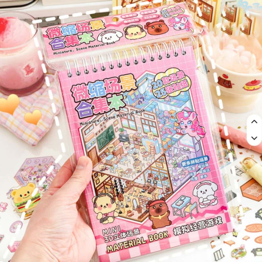 Adesivos 3d Miniatura 8 Cenários De Paisagismo Fofo DIY Scrapbooking, imagem 1 de 1