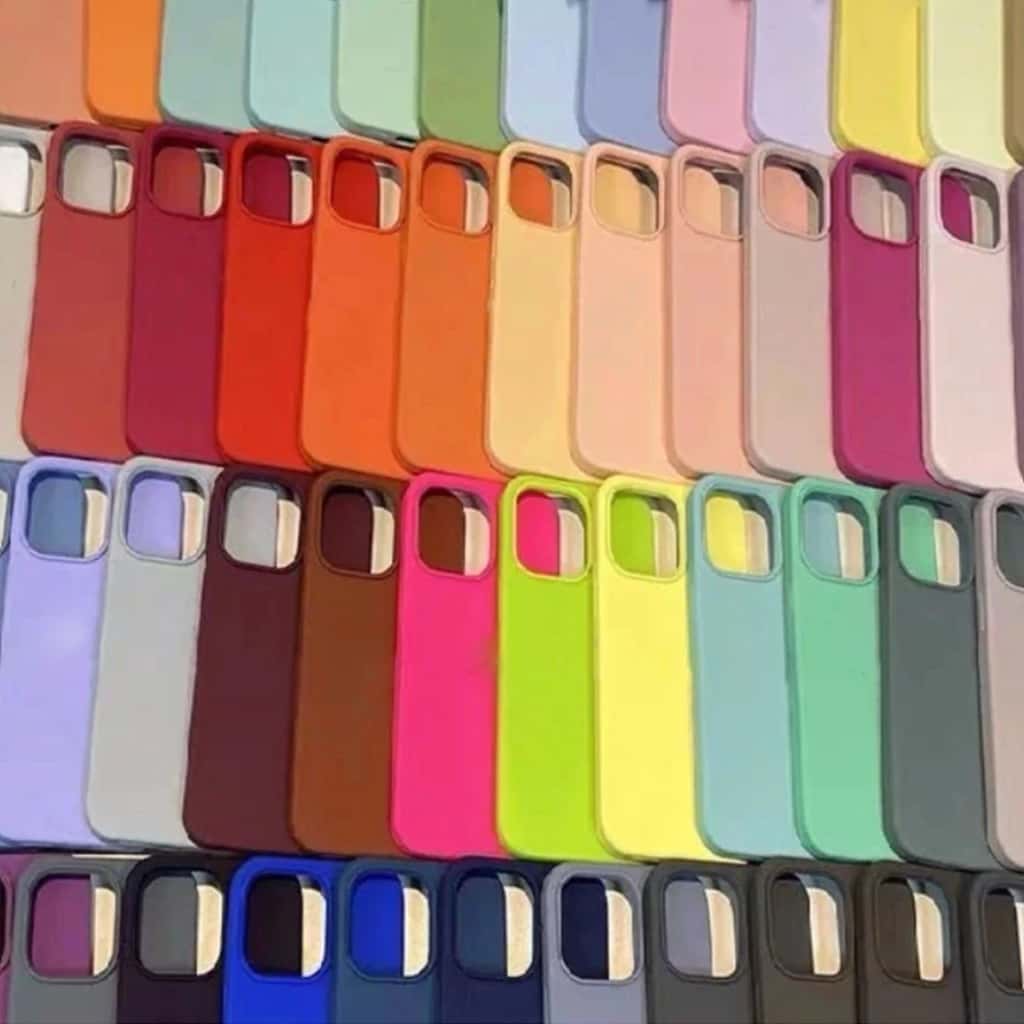 KIT 3 Ou 5 Capas Silicone Cor SortIdas Compatível Com Todos iPhone 17 16 15 14 13 12 11 Pro Max Plus X XR XS Max, imagem 1 de 1