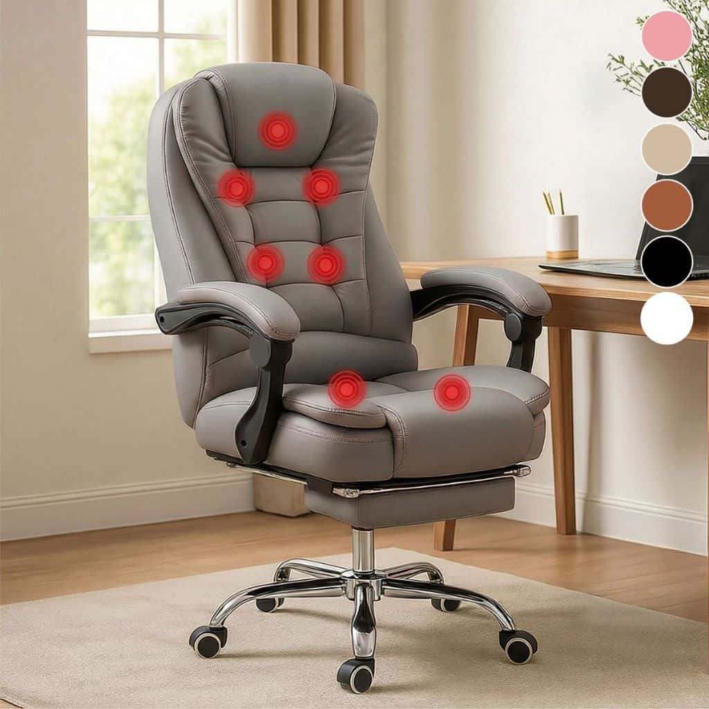 Cadeira Presidente Massageadora Home Office – 7 Modos de Massagem, imagem 1 de 1