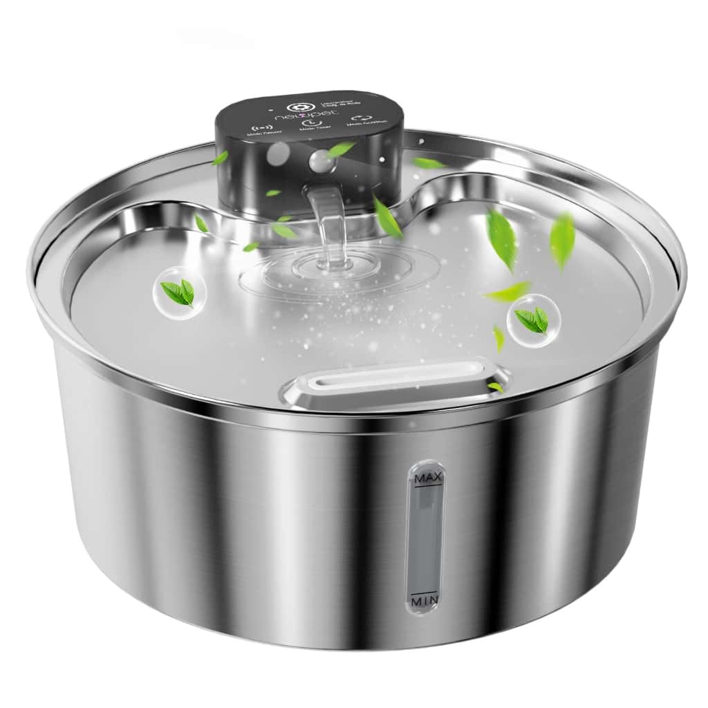 Newpet Inox sensor Bebedouro Gato Acessórios para Animais de Estimação Fonte Para Gatos Tipo Fonte 3.2L - Bivolt, imagem 1 de 1