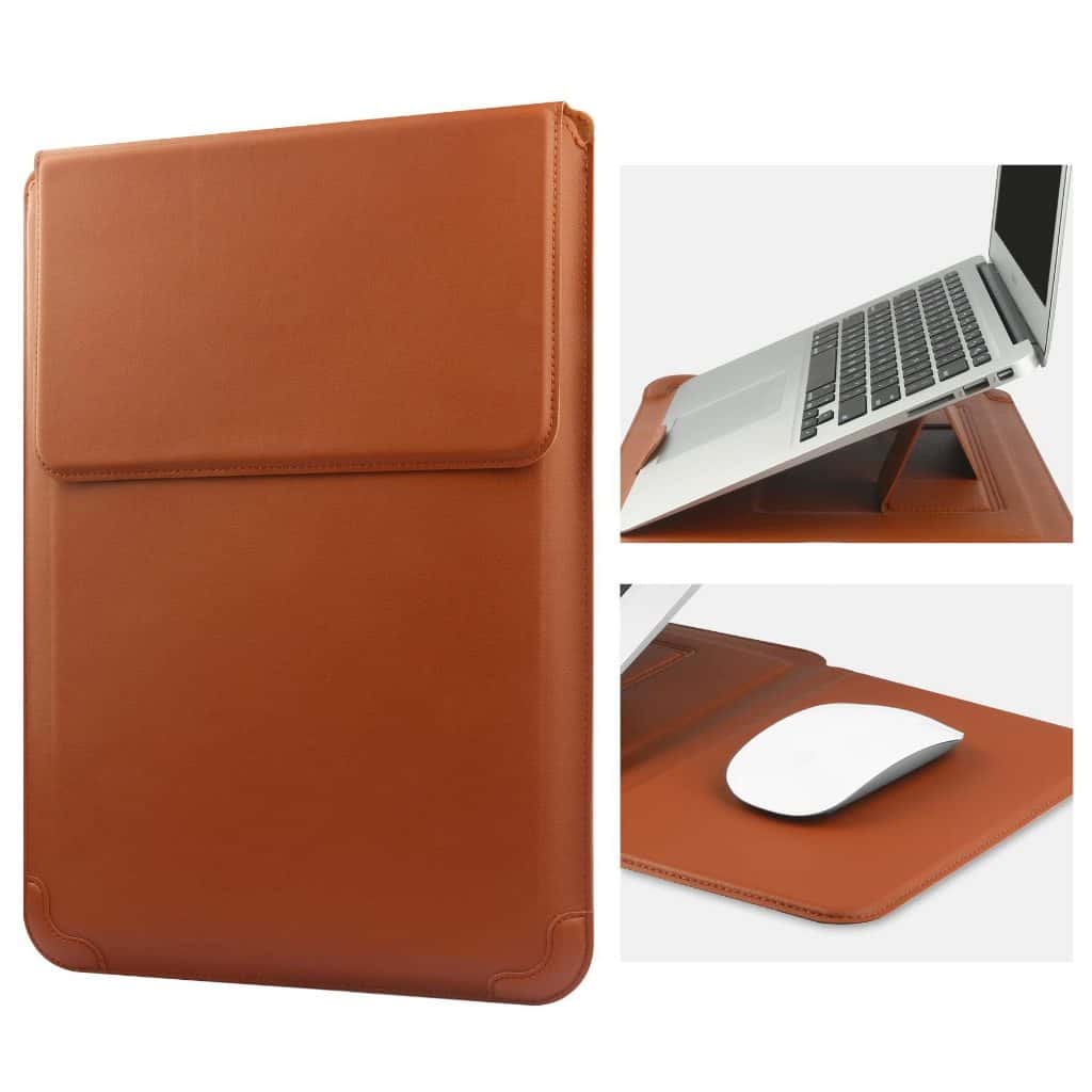 Capa de Couro PU Multiuso para  13-16 Polegadas com Suporte para Escritório e Estudo, imagem 1 de 1
