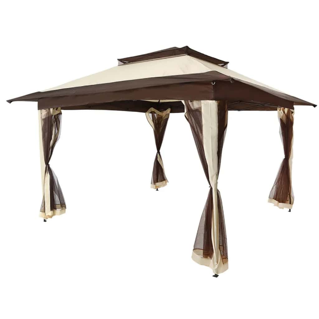 Gazebo Dobrável Bel Elegant 3,60x3,60 Oxford Bege Reforçado, imagem 1 de 1