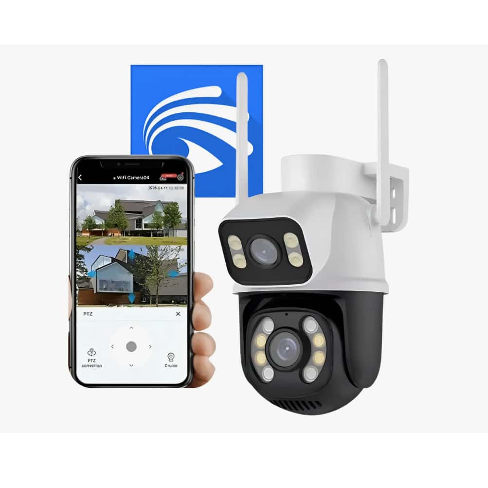 Camera Segurança A28b Lente Dupla 6mp Yoosee Cor Preto/branco WIFI, imagem 1 de 1