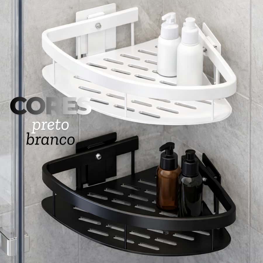 Suporte Organizador de Parede Adesivo Alta Resistência para Shampoo Banheiro e Cozinha, imagem 1 de 1